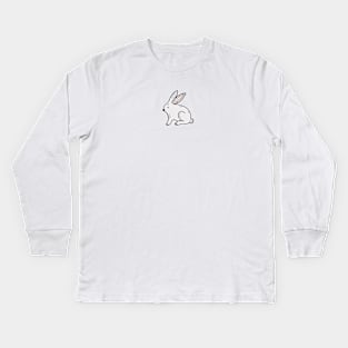 Cute rabbit illustration Kids Long Sleeve T-Shirt